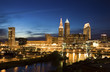Night in downtown Cleveland Night in downtown Cleveland