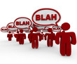 Crowd of People Talking - Blah