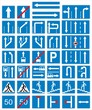 Information signs on traffic