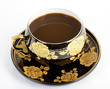 Coffee cup on white background