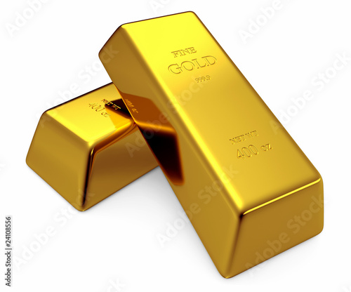 Illustration: Two 400 oz Gold Bars Two 400 oz Gold Bars