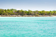 Cyan ocean before beach with sand Cyan ocean before beach with sand