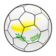 vector illustration of Cyprus flag on soccer ball vector illustration of Cyprus flag on soccer ball