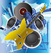 Music background with guitar - vector illustration Music background with guitar - vector illustration