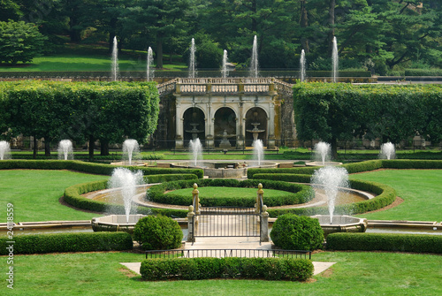 Photo: Fountains in garden Fountains in garden