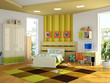 Modern interior of the childroom Modern interior of the childroom