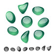 Glass stones, vector