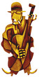 Acoustic double bass player - Classic Jazz