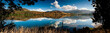 Mountains scene with blue sky