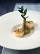 pan-fried dublin bay prawns and poivrade artichoke with eucalyptus broth