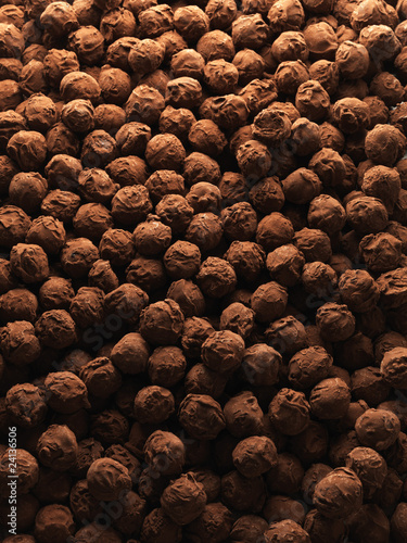Photo: overall of chocolate truffles overall of chocolate truffles