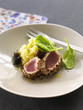 tuna teriyaki in pepper crust