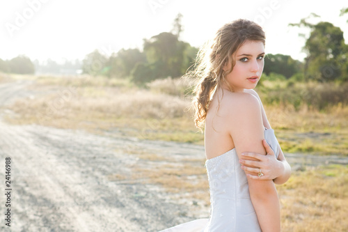 Photo: Attractive Young Woman in a Rural Landscape Attractive Young Woman in a Rural Landscape