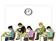 school exam illustration