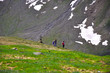 Wanderer im Rotmoostal - Ötztal - Österreich