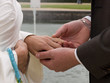 Exchanging wedding rings