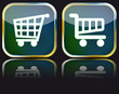 Glossy button grocery cart