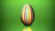Colorful egg on green stage loop Colorful egg on green stage loop