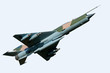 MIG 21 Aircraft - isolated on white