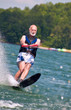 Senior waterskiing