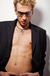 Portrait of handsome blond man in sunglasses