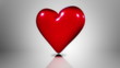 Red Heart on White Stage Loop Red Heart on White Stage Loop
