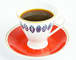 Coffee cup on white background