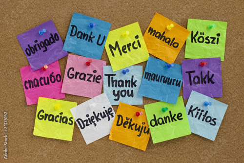 Photo: Thank you in different languages Thank you in different languages