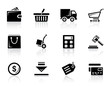 Shopping icon set