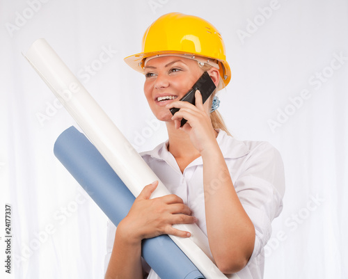 Photo: Architect or engineer lady Architect or engineer lady
