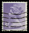 Postage Stamp showing Portrait of Queen Elizabeth.