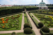 Flower garden of Castle in Kromeriz, Czech Republic Flower garden of Castle in Kromeriz, Czech Republic