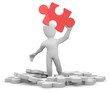 Borko puzzle rojo