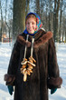 girl in russian traditional clothes