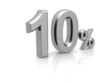 10 percents discount symbol