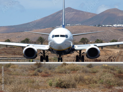 Foto: Flugzeug auf dem Aeroporto Lanzarote bei Arrecife Flugzeug auf dem Aeroporto Lanzarote bei Arrecife