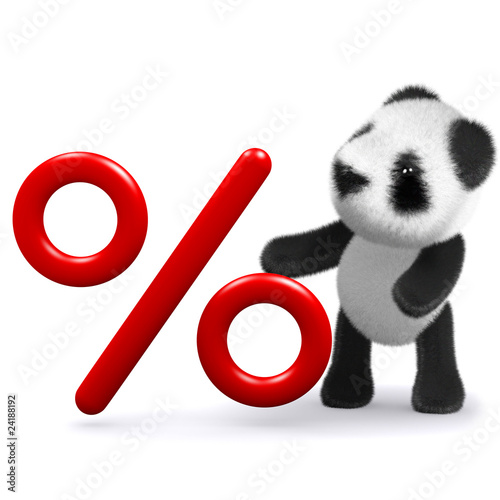 Illustration: 3d Teddy percentage 3d Teddy percentage
