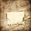 Beautiful card for congratulations or invitation on vintage