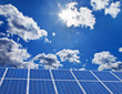 Solar Kraftwerk. erneuerbare, alternative Sonnenenergie