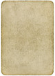 Blank vintage playing card isolated on a white background.
