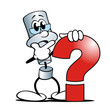 Illustration: Metall-Figur Fragezeichen 2 Metall-Figur Fragezeichen 2