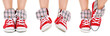 Girl legs in sport shoes