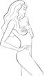 sketch woman body