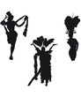 Silouhettes de danseuses