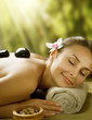 Spa outdoor.Stone Massage