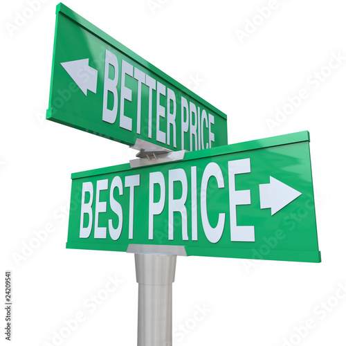 Illustration: Better and Best Price - Two-Way Street Sign Better and Best Price - Two-Way Street Sign