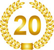 illustration eines goldenen jubiläums lorbeerkranzes illustration eines goldenen jubiläums lorbeerkranzes