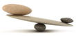 Pebble stability scales with large and small stones