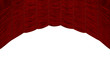 Red Curtain with beautiful pattern