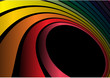 Rainbow vector background circular illustration
